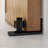 HomLux 8ft Heavy Duty Sturdy Sliding Barn Door Hardware Kit, Smoothly and Quietly, Easy to Install and Reusable - Fit 1 3/8-1 3/4" Thickness & 48" Wide Door Panel, Black(J Shape Hanger) Standard Single Track Barn Door Hardware Kit