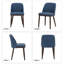 Chaise d'appoint rembourrée en similicuir et bois massif-68394416