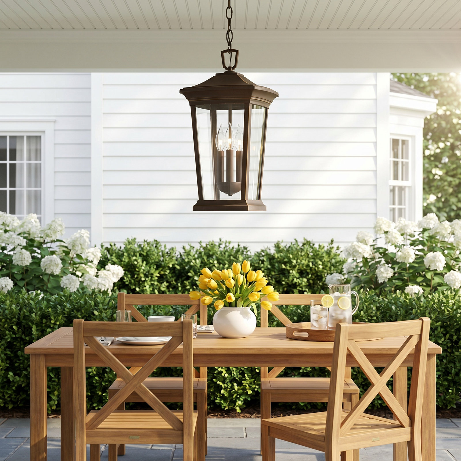 Transparent Outdoor Hanging Lantern