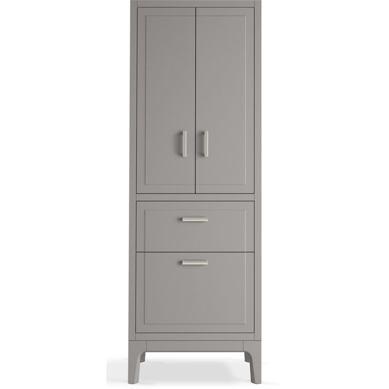 Seer 70-In X 24-In Linen Tower, Mohair Gray