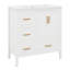 Meuble-lavabo 36 po avec lavabo, meuble-lavabo simple autoportant avec 2 portes et 4 tiroirs à fermeture en douceur-1614978733