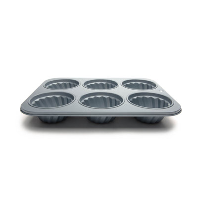 Fox Run Brands Non-Stick 6 Cup Fluted Muffin Pan