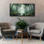  «Bamboo Forest In The Morning Mist» par Rey Klimt, art mural sur toile, 60 po x 30 po