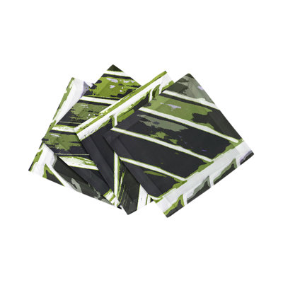 Tropical Leaf Cotton Sateen Cocktail Napkins