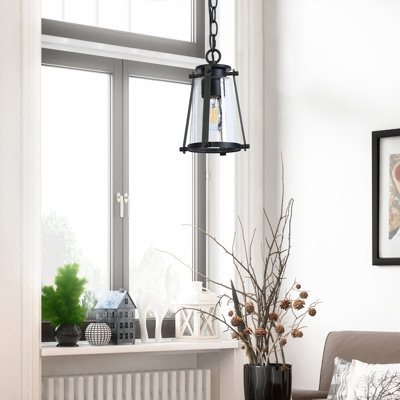 Lanterne suspendue d'extérieur moderne 1 lumière cloche / cône