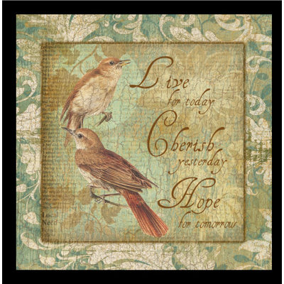 « oiseau inspiration », impression encadrée
