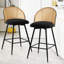 66 cm H Swivel Upholstered Bar Stool & Counter Stool with Metal Legs (set of 2 & set of 4)-2007850847-2033917737-2033917738