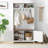 Hall Tree 38"wide With Bench And Shoe Storage