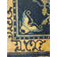 Chinese Rectangle Antique Small Scatter Size Wool - Peking Knotted 1920s Blue Rug