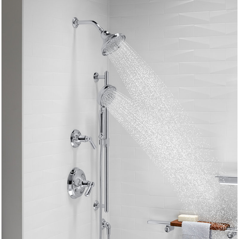Bancroft 2.5 Gpm Multifunction Showerhead With Katalyst Air-Induction Technology, Polished Chrome