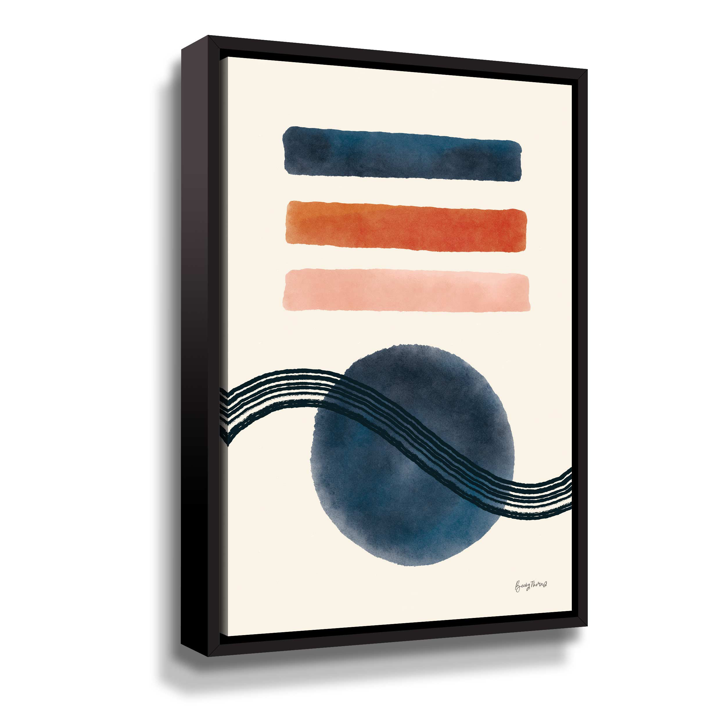 Mercury Row Geo Abstract IV by Becky Thorns, Midcentury Modern Boho