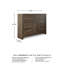 Commode combinée 6 tiroirs Keicha