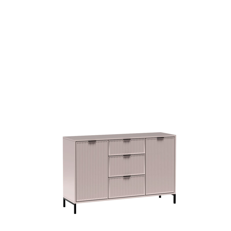 134.6cm W 3 - Drawer Chest of Drawers, Cashmere