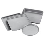 Farberware Bakeware Nonstick Toaster Oven Pan Set, 4 Piece