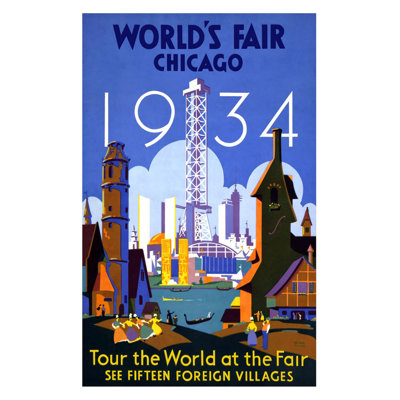«Worlds Fair Chicago 1934 Tour» par Best Vintage Posters sur