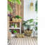 Ensemble de 3 jardinières en métal patiné, L: 22 x 16,7 x 8,3 po, M: 21 x 16,5 x 7,3 po, S: 18 x 13,5 x 7 po