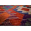Tapis oriental réversible en laine Kilim 9 x 11