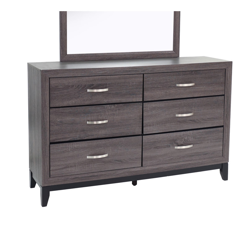 Commode double 6 tiroirs Braylea