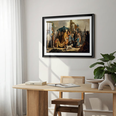 The Baptism of the Eunuch-Rembrandt van Rijn-Framed Print with Mat and glass-1626