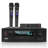Pyle 1000W Bluetooth Home Theater Karaoke Receiver - 5.2-Ch Stereo Amplifier 2 Uhf Wireless Microphone Video Pass-Through Supports, Mp3/Usb/Hdmi/Am/Fm Radio - Pyle Pt888Btwm , Black
