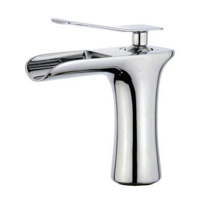 Single-Hole Bathroom Faucet with Drain Assembly
