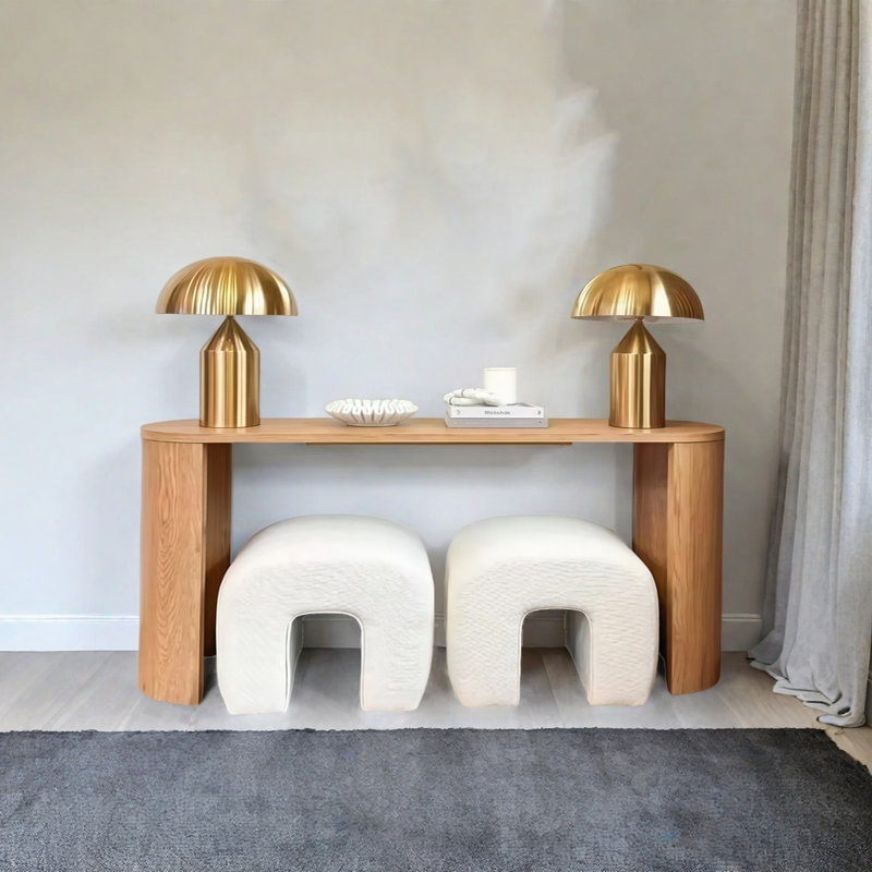 Console Minimalist, H 31,5 po x l 70,87 po x P 15,75 po, Naturel