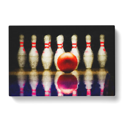 Ten Pin Bowling - Wrapped Canvas Print