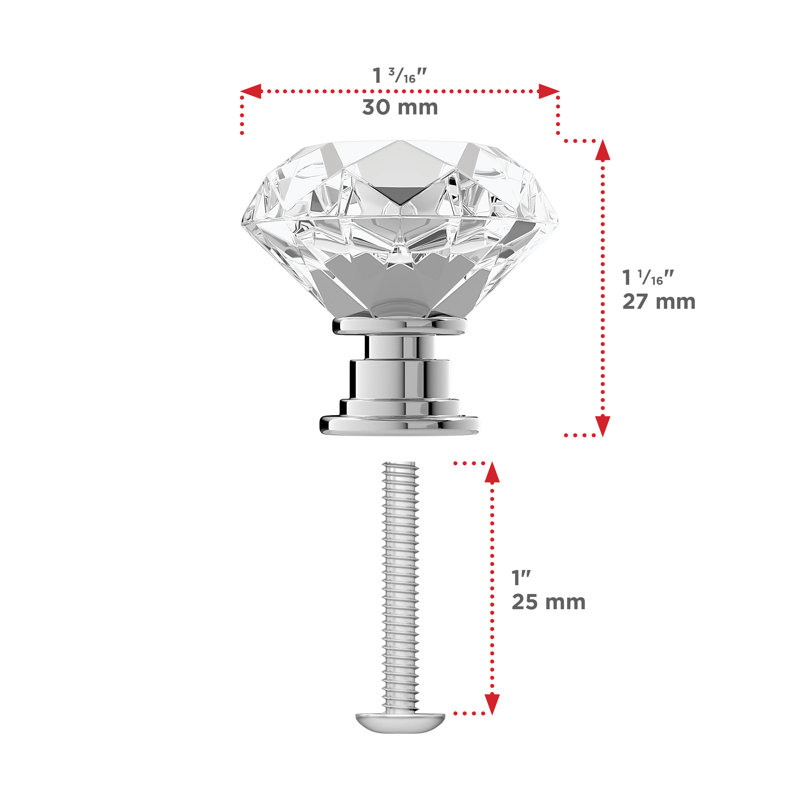 1 3/16" Diameter Mushroom Knob
