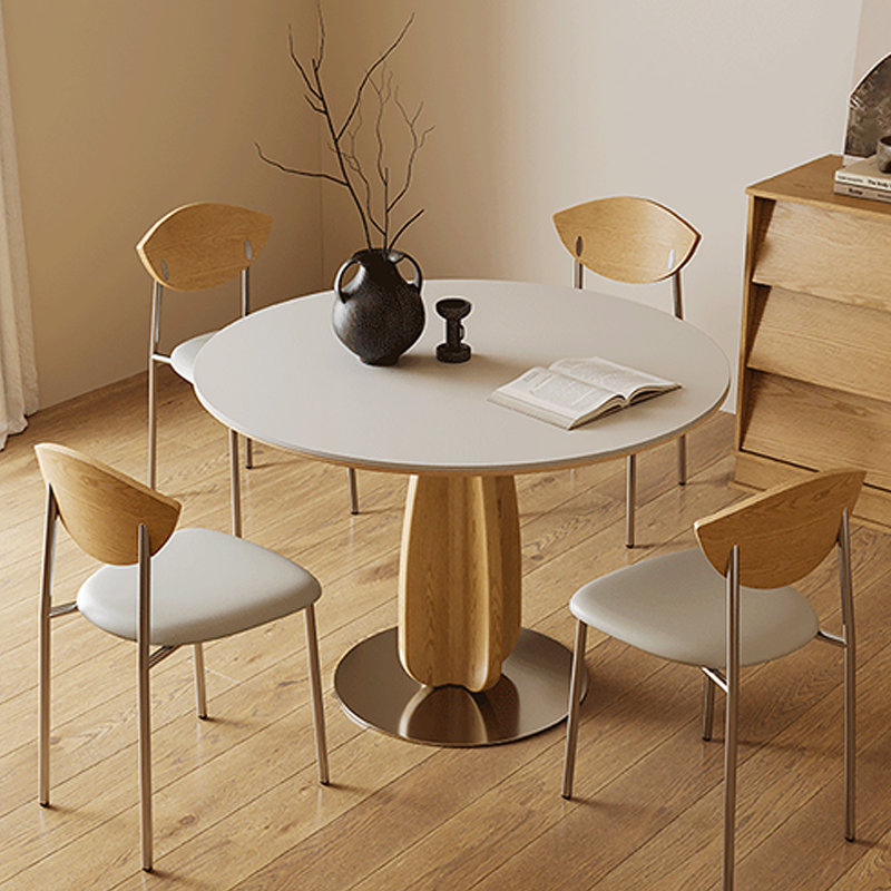 Table de salle à manger blanche, 29.53"H x 31.5"L x 31.5"W