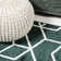 Tapis vert / blanc Mashawna