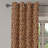East Urban Home Leopard Print Grommet Curtain 2-Panel Window Drapes, 50", Orange and Black-1286145394