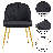 Modern Velvet Armless Side Dining Chairs-1480541487