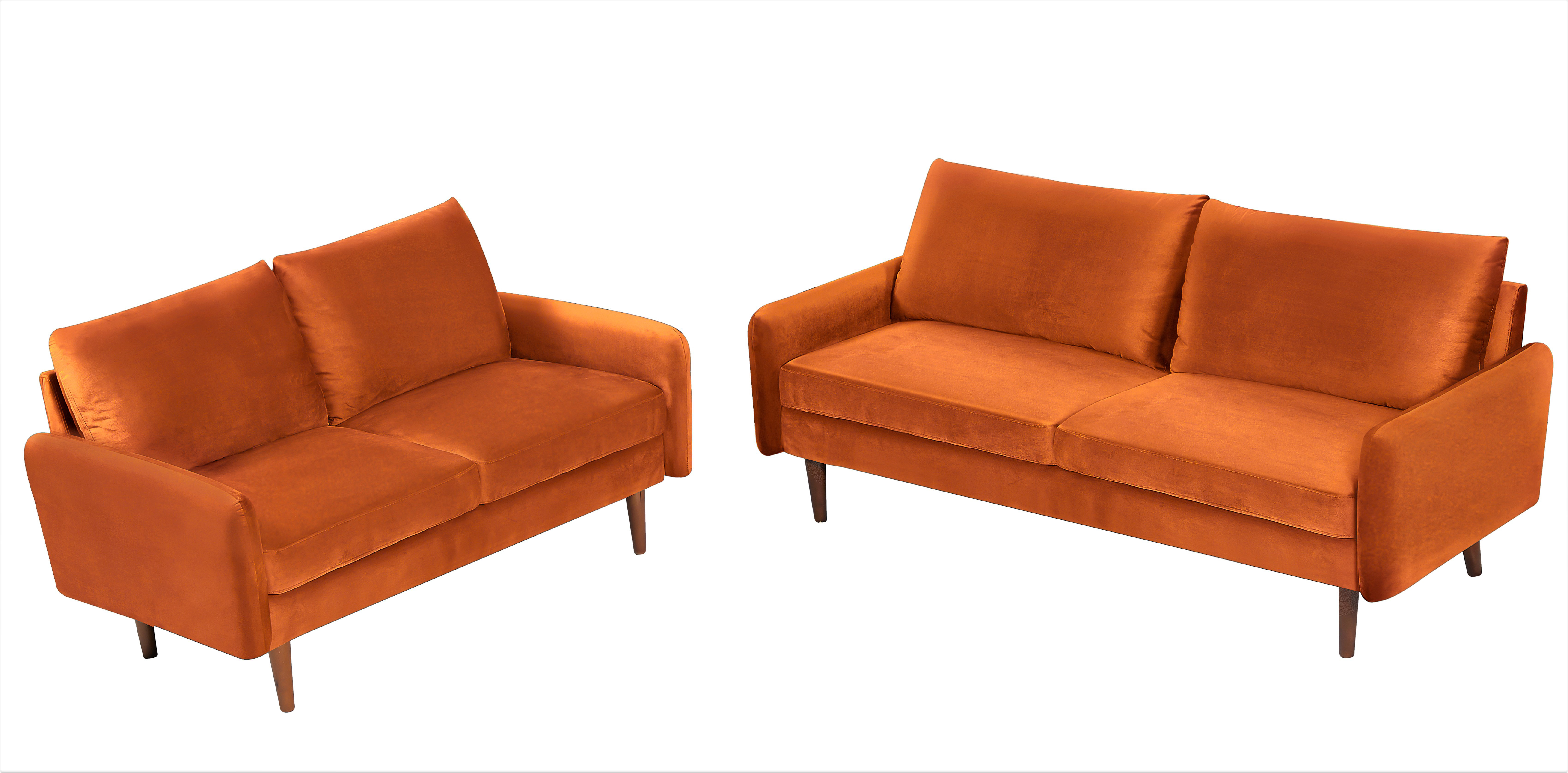 Ebern Designs Teniqua 2 Piece Velvet Living Room Set & Reviews Wayfair