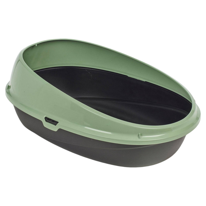 Cassiel Plastic Litter Box, Green
