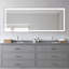 Miroir de salle de bain avec cadre en aluminium et éclairage à DEL-103216012-103216017