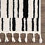 Tapis noir en polypropylène tissé à la machine Jdan-1951811664