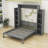 Rashem Wood Murphy Bed with Shelves and LED Lights-883310333-883310307