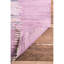 Tapis rose / blanc à motif abstrait tissé à plat Lambrecht-20543068