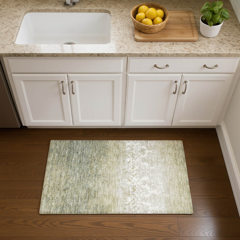 Premium Machine Washable Millbrook AMF1959 Damask Rug, Rectangle 1'8" x 2'6"
