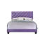 Lit double transitionnel mauve avec support