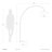 Roswell 1 Light Arc Floor Lamp - Matte Black Finish, Handcrafted Shinpuru-sa Linen-Cotton Shade, Black Marble Base, Dimmer