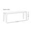 Banc simple en bois massif brun
