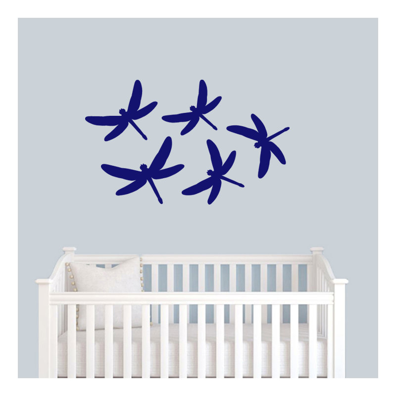 Décalcomanie murale libellules, Bleu marine