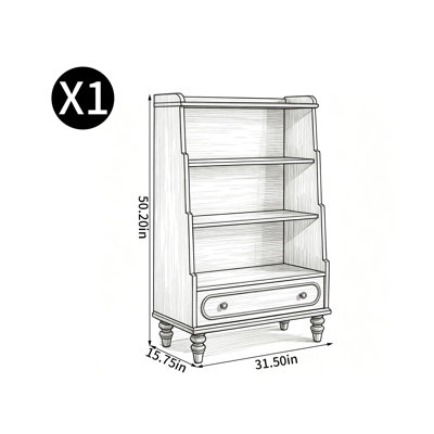 American style small bookcase