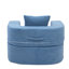 Fauteuil-lit moderne à compression 2 en 1 avec repose-pieds assorti, canapé-lit pliant convertible, aucun assemblage requis-131403364