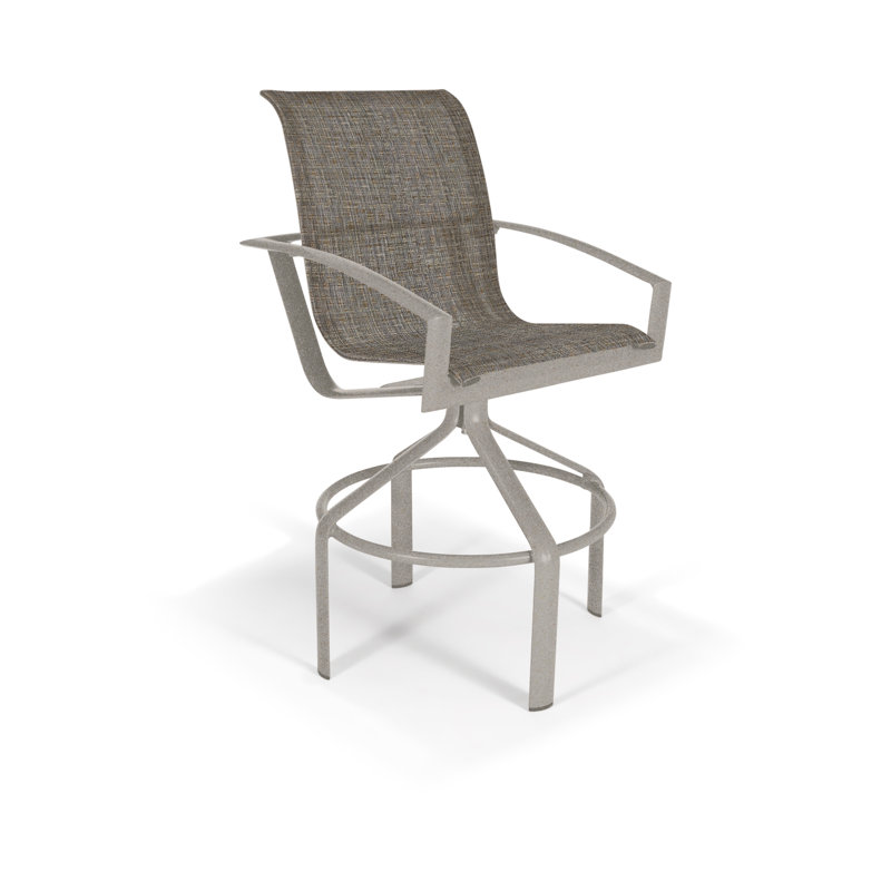 Icon Sling High Back Swivel Bar Stool, 28.5"