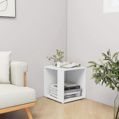 vidaXL Corner Cabinet Freestanding Storage Shelf Coffee Table Engineered Wood