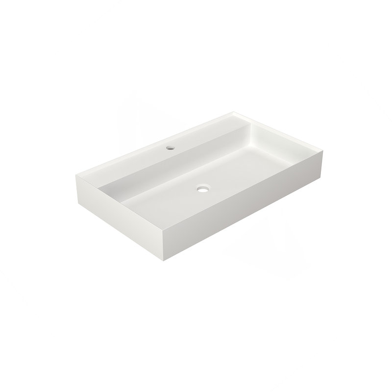 Stone Resin Solid Surface Bathroom Vanity Basin Sink