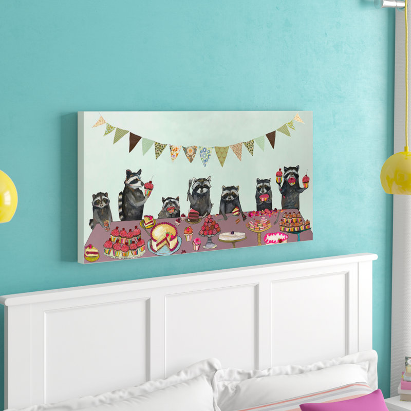 Art sur toile Aldas Cupcake Party, H 12 po x L 24 po x l 1,25 po