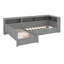Lit plateforme en L avec lit gigogne, lit de jour avec tablette de rangement et station de charge, cadre de lit double d'angle en bois-1733837663